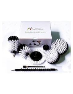 Kit de Cepillos de Taladro HUAWELL 8 Piezas Nylon Suave