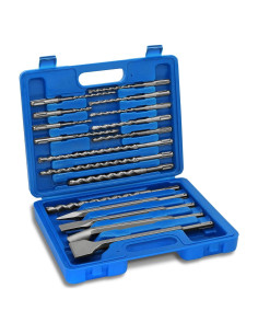 Juego de 17 Brocas y Cinceles GMTOOLS SDS Plus para Concreto