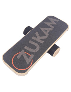 Tabla de Equilibrio ZUKAM de Madera 75x28cm para Surf y Deportes