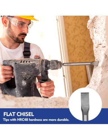 Juego de Brocas y Cinceles WORKPRO 17 Piezas SDS-Plus