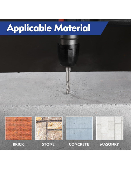 Juego de Brocas y Cinceles WORKPRO 17 Piezas SDS-Plus