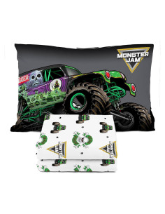 Conjunto de Sábanas Twin Sunny Side Up Monster Jam 3 Piezas