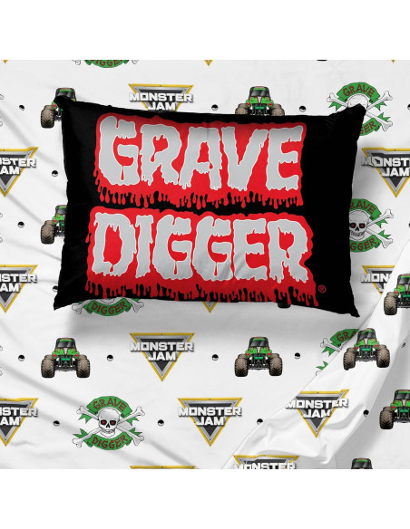 Conjunto de Sábanas Twin Sunny Side Up Monster Jam 3 Piezas