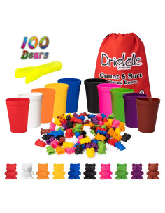 Ositos de Conteo Coloridos Driddle - 100 Piezas - Juguete Educativo