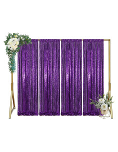 Fondo de Lentejuelas Morado ShinyBeauty 4x3.6m para Eventos