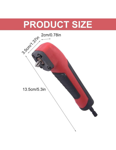 Adaptador de Taladro Tookie 90 Mango ABS 2 Pcs