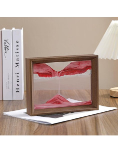 Arte de Arena en Movimiento AzureLeap 20.32cm Rojo 3D Decoración 2