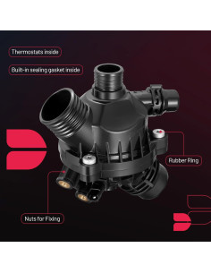 Carcasa Termostato Refrigerante BDFHYK 902-816 para BMW 2