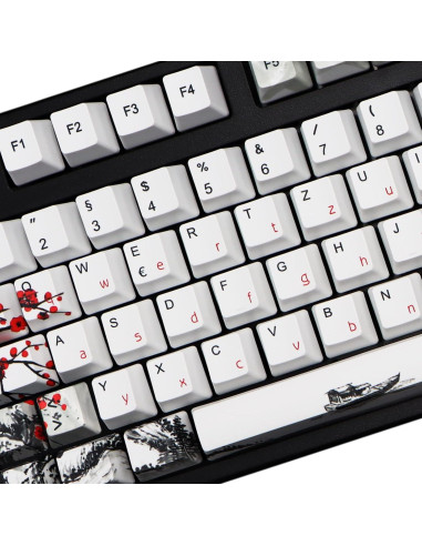 Set de Teclas Mecánicas PBT 111 MOLGRIA para Teclado Alemán