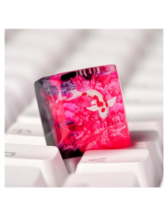 Tapa de Teclado Artesanal XISZYS Koi Rosa 6x5 cm Resina