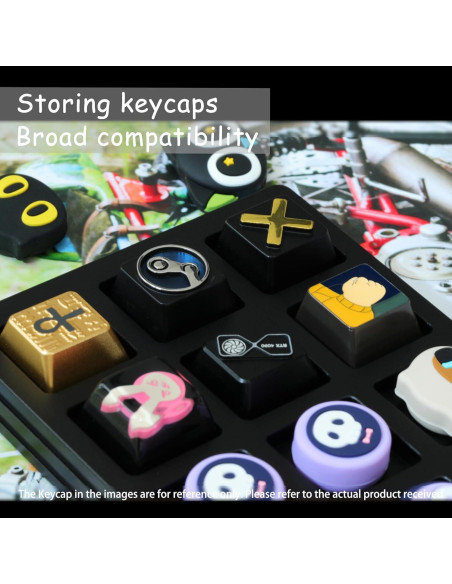 Caja de Almacenamiento de Teclas NLOFIN 12 Ranuras Aluminio Negro