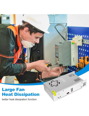 Fuente de Alimentación LED inShareplus 24V 25A 600W AC 100-240V