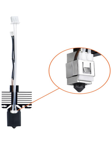 Cartucho Calentador Cerámico y Termistor 24V 48W Bambu Lab P1P/P1S