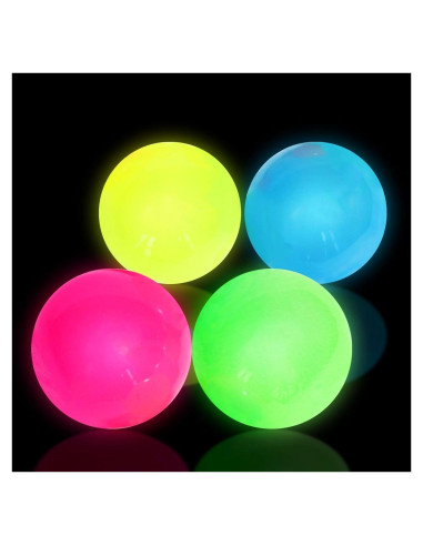 4 Bolas Adhesivas Brillantes QETRABONE para Alivio de Estrés