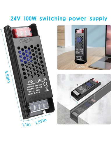 Fuente de Alimentación DC 24V 100W inShareplus Regulada