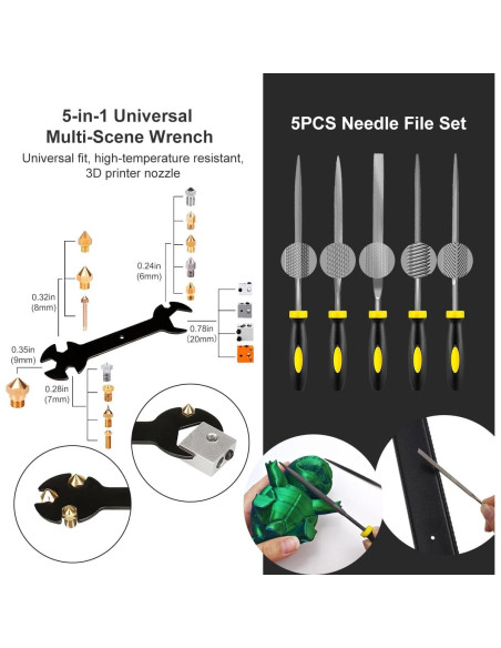 Kit de Herramientas Pro para Impresión 3D Mintion con Pulidor