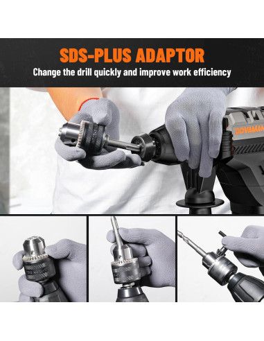 Martillo Perforador DOVAMAN RH15A 1500W 12.5A SDS-Plus