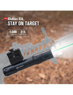 Linterna Táctica OLIGHT Odin GL 1500 Lúmenes Montaje Picatinny 2