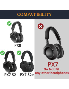 Almohadillas de Gel Refrigerante SOULWIT para Auriculares PX8/PX7 S2 - Negro 2