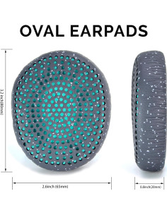 Almohadillas de Repuesto Defean para Auriculares Skullcandy Riff Wireless - Azul 2