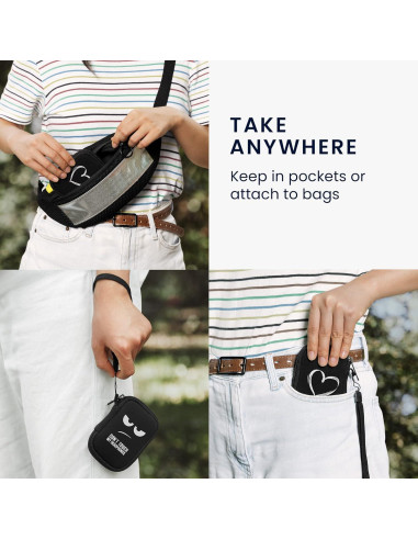 Funda de Neopreno kwmobile para Auriculares In-Ear - Cola de Conejo