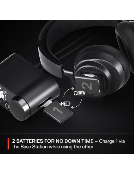 Auriculares Gaming Inalámbricos SteelSeries Arctis Nova Pro - Cancelación Activa de Ruido - PS5, PC, Switch