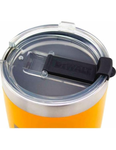 Vaso Térmico DEWALT 887 ml Amarillo Aislado Doble Pared