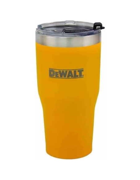 Vaso Térmico DEWALT 887 ml Amarillo Aislado Doble Pared