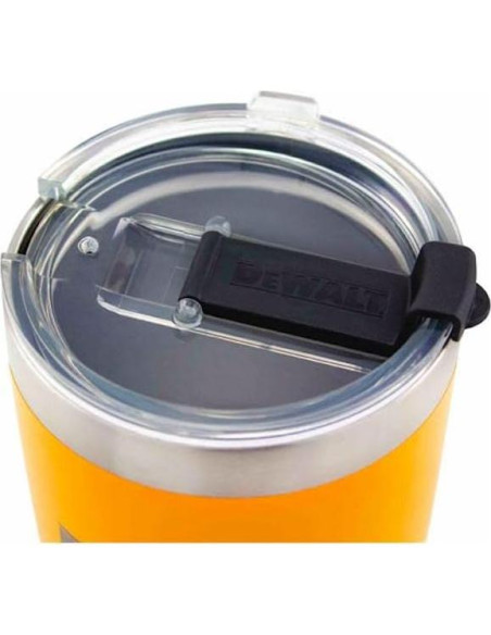 Vaso Térmico DEWALT 887 ml Amarillo Aislado Doble Pared