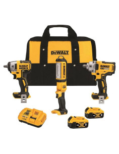 Kit Automotriz Dewalt 20V Max XR 3 Herramientas