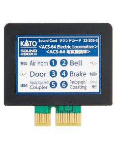 Tarjeta de Sonido Kato 22-203-3 Locomotora Eléctrica ACS-64