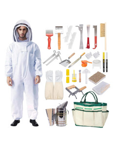Kit de Apicultura Honey Lake 31 Piezas con Traje XL y Herramientas
