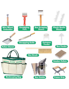 Kit de Apicultura Honey Lake 31 Piezas con Traje XL y Herramientas 2