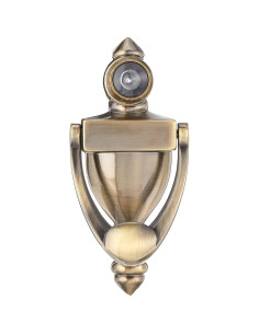 Tirador de puerta con visor Prime-Line S 4235 latón antiguo 2