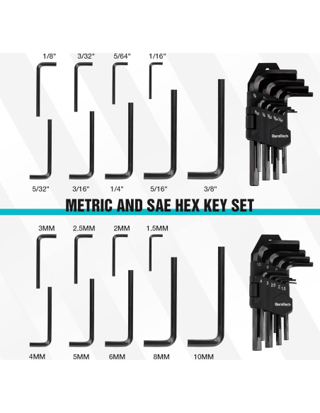 Kit de Herramientas Mecánicas DURATECH 121 Piezas con Caja