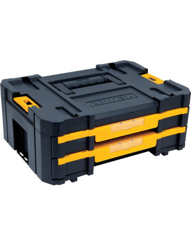 Organizador DEWALT TSTAK 2 Cajones 7.48 kg Negro