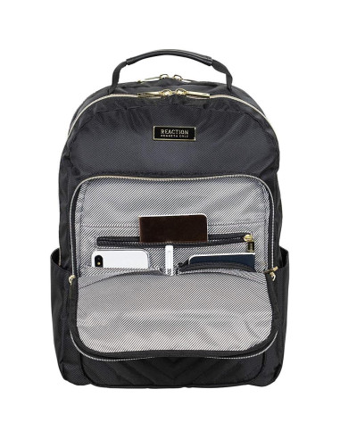 Mochila Kenneth Cole Reaction Chelsea Chevron 15" Negra