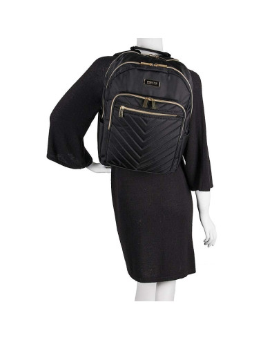 Mochila Kenneth Cole Reaction Chelsea Chevron 15" Negra