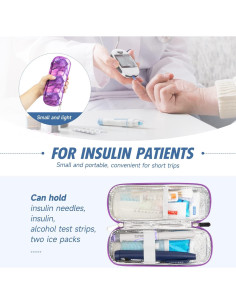 Estuche de Viaje para Insulina YOUSHARES - Aislado y Compacto 2