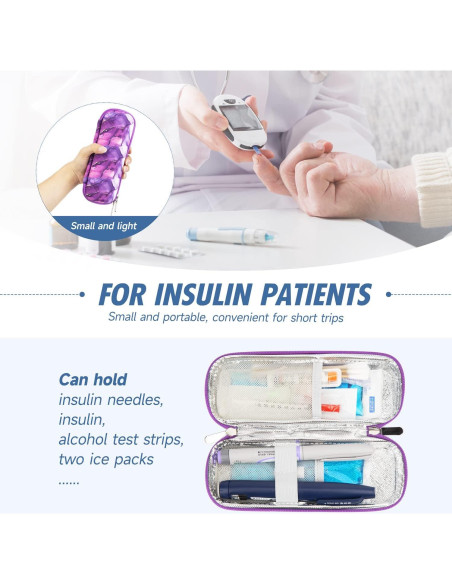 Estuche de Viaje para Insulina YOUSHARES - Aislado y Compacto