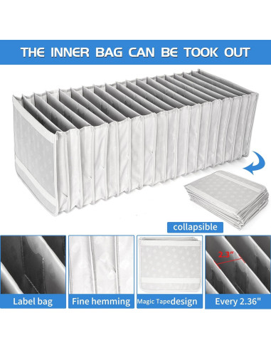 Bolsa organizadora de cables AKOZLIN 76x28x37 cm negra