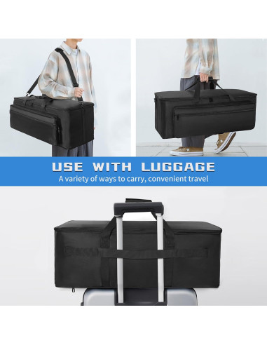 Bolsa organizadora de cables AKOZLIN 76x28x37 cm negra