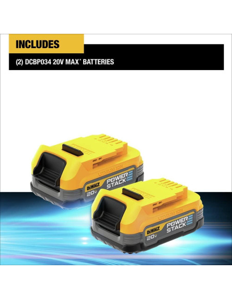 Batería DEWALT 20V MAX XR POWERSTACK 2 Piezas Compactas