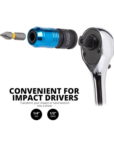 Adaptador de impacto NEIKO 30285A 3/8" a 1/4" hexagonal