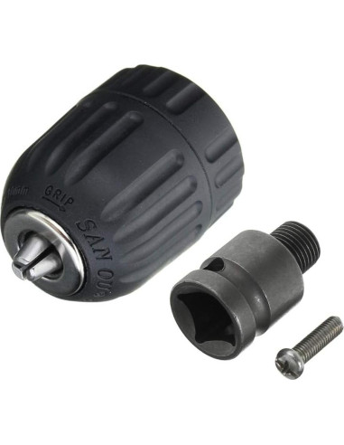 Mandril Sin Llave Yakamoz 0.8-10mm con Adaptador 1/2"