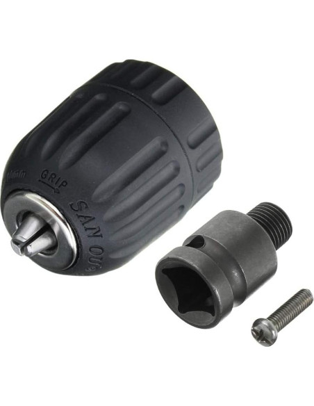 Mandril Sin Llave Yakamoz 0.8-10mm con Adaptador 1/2"