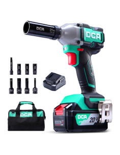 Llave de impacto DCA 20V 1/2" 235 Nm 4 modos y batería
