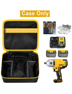 Bolsa de herramientas Tanmqin para llave de impacto 1/2" 2