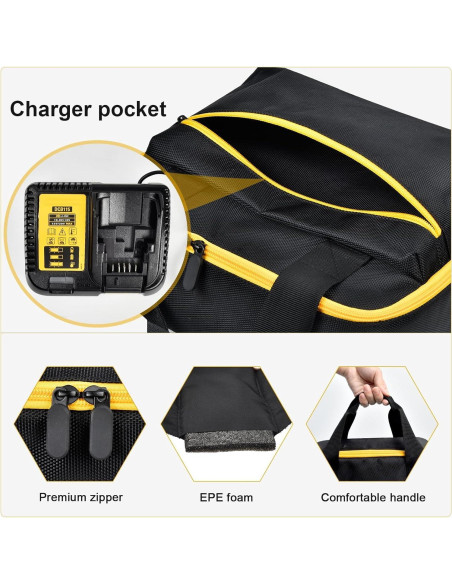 Bolsa de herramientas Tanmqin para llave de impacto 1/2"