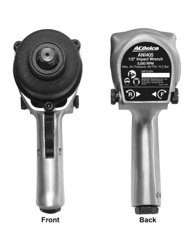 Martillo Neumático ACDelco ANI405A 1/2" 500 Nm 5 Velocidades